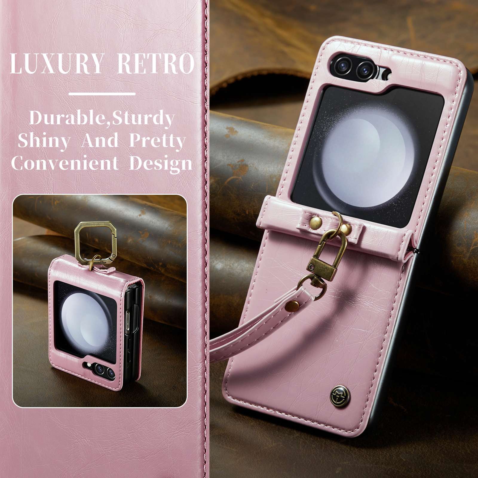 Z Flip 5 Ring Case with Strap - Image 4