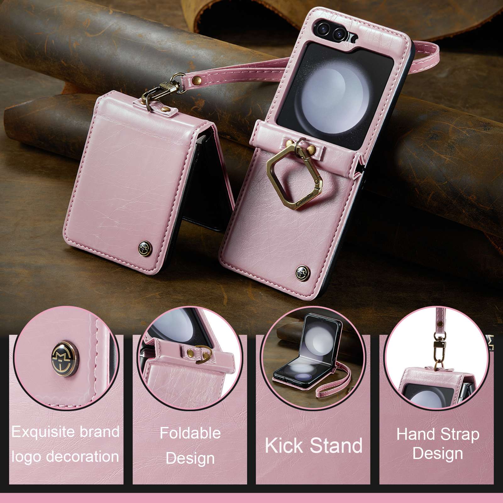 Z Flip 5 Ring Case with Strap - Image 2