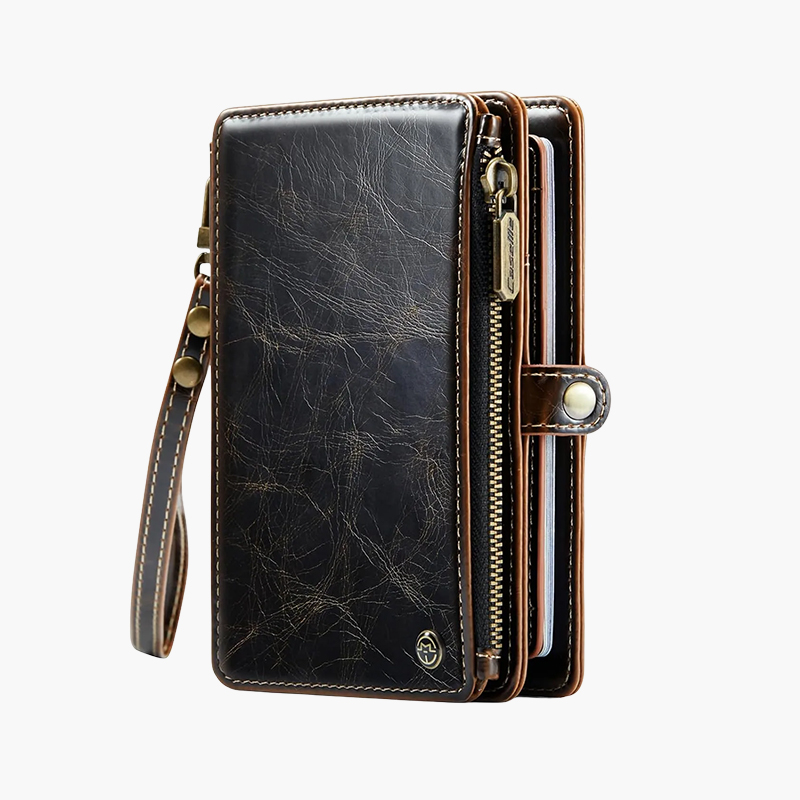 Passport Holder Wallet Bag with 11 Card Slots