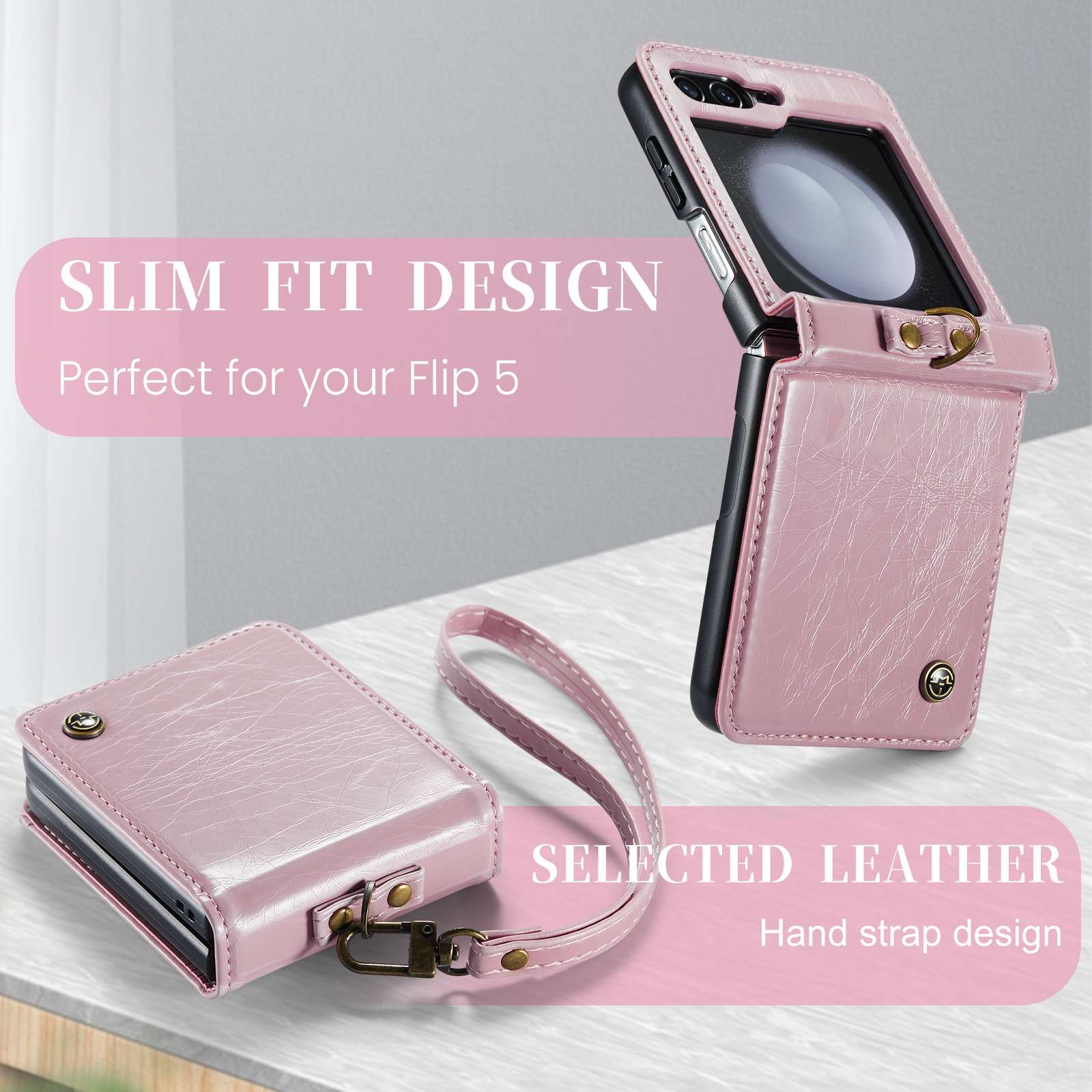 Z Flip 5 Ring Case with Strap - Image 6