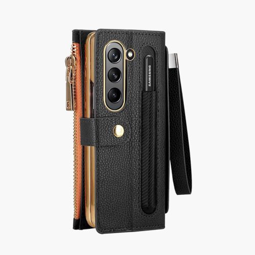 Z Fold 5/4/3 Case with Zipper Wallet