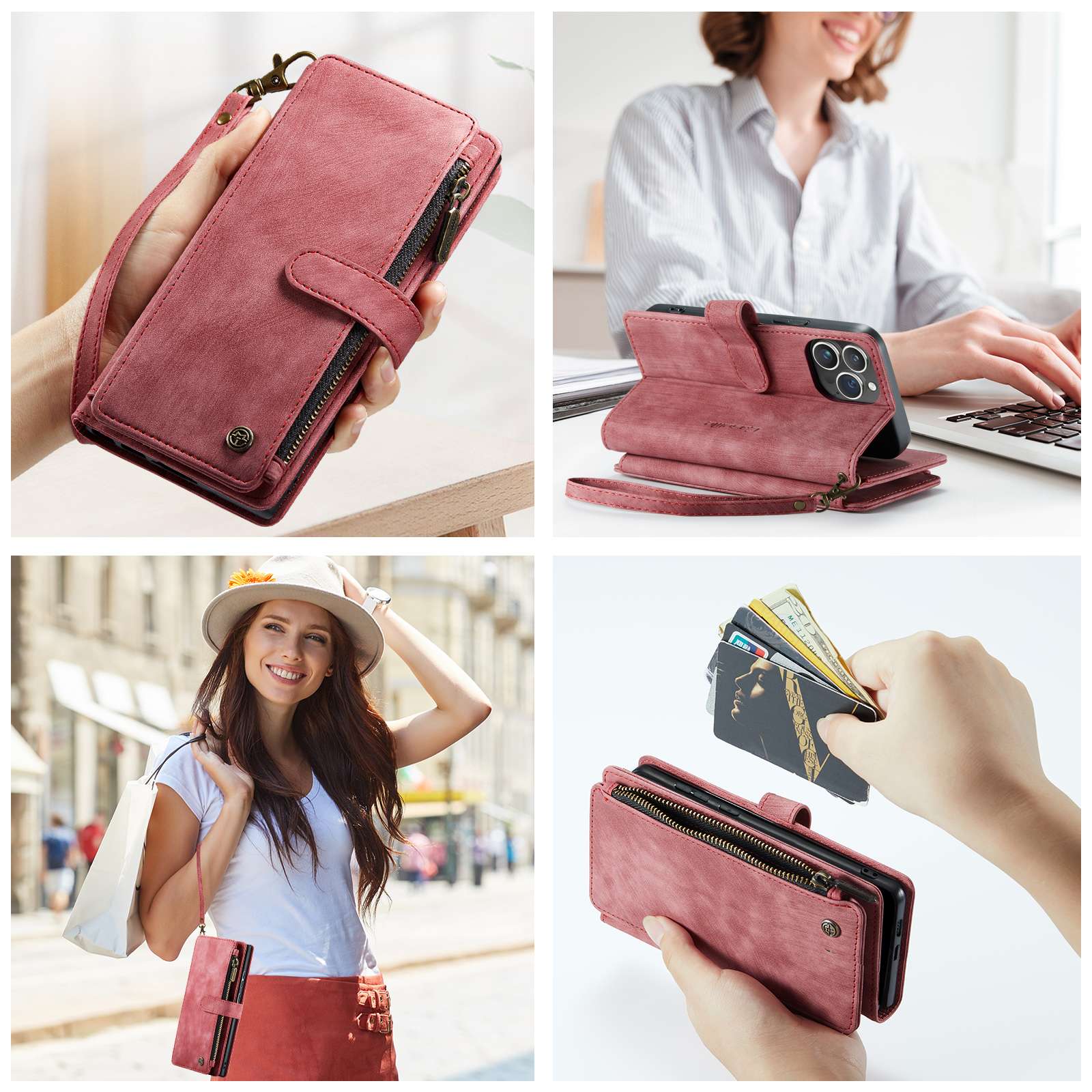 iPhone Wallet Case for iPhone with Strap - Image 6