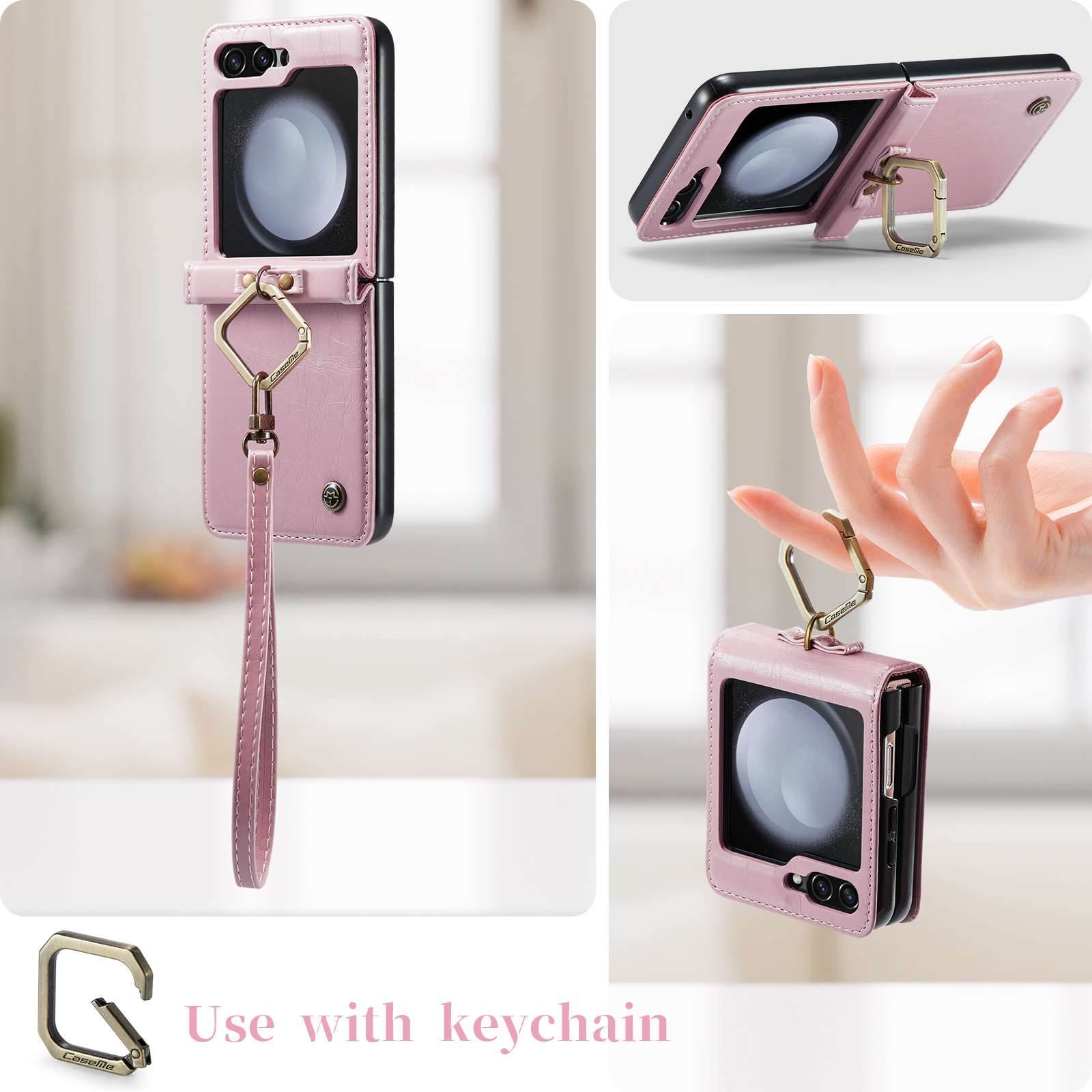 Z Flip 5 Ring Case with Strap - Image 8