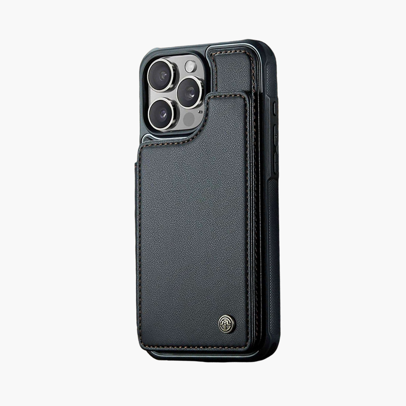 iPhone 16 Series Case with RFID Blocking and 5 Credit Card Holder