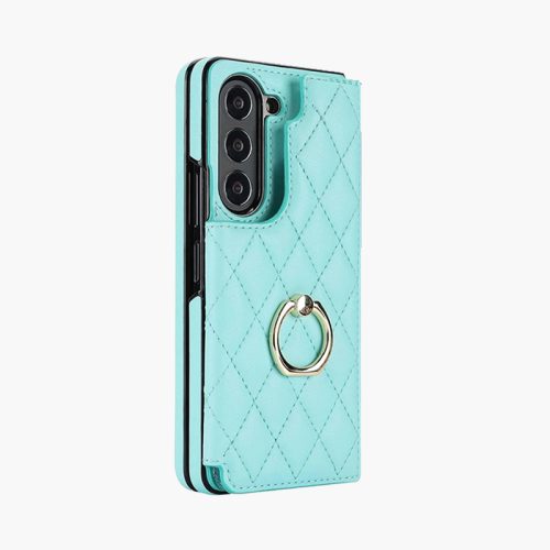 Samsung Galaxy Z Fold 7/6 Wallet Case with Ring and Credit Card Holder
