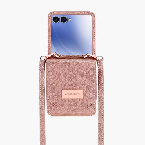 Samsung Galaxy Z Flip 7 Accordion Crossbody Wallet Case, Card Slots Large Capacity, Photo Window, Stylish and Versatile Accessory