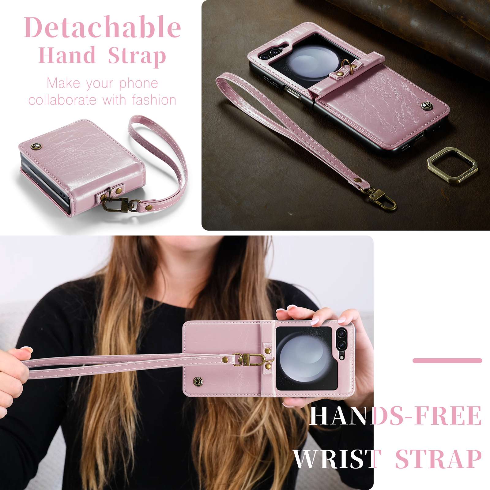 Z Flip 5 Ring Case with Strap - Image 3