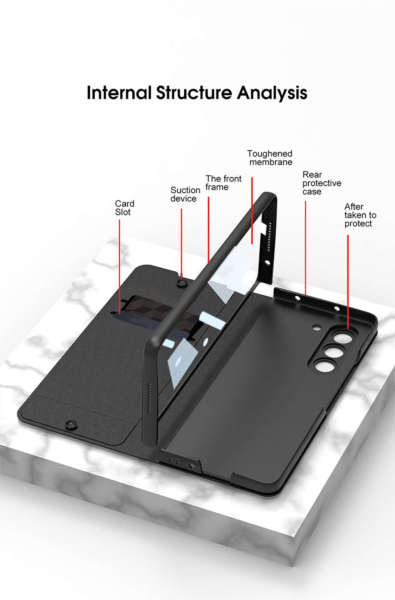 Z Fold 7/6/5/4 Case with Waterproof - Image 3