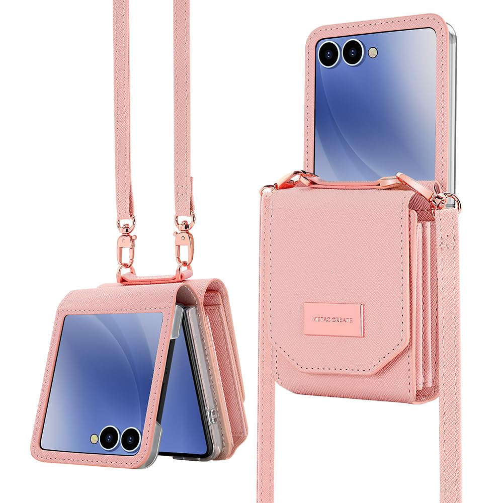 Samsung Galaxy Z Flip 7 Accordion Crossbody Wallet Case, Card Slots Large Capacity, Photo Window, Stylish and Versatile Accessory - Image 15