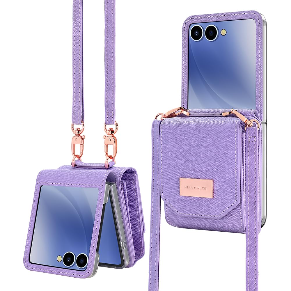 Samsung Galaxy Z Flip 7 Accordion Crossbody Wallet Case, Card Slots Large Capacity, Photo Window, Stylish and Versatile Accessory - Image 14