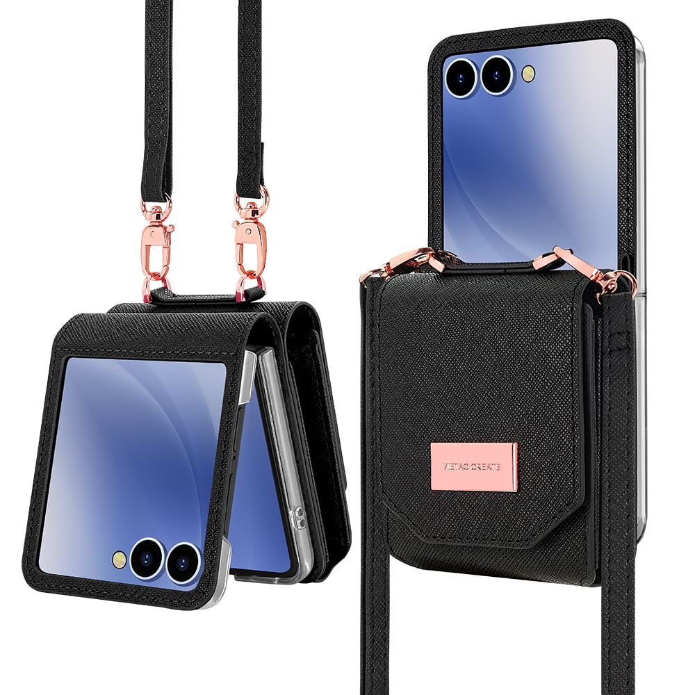 Samsung Galaxy Z Flip 7 Accordion Crossbody Wallet Case, Card Slots Large Capacity, Photo Window, Stylish and Versatile Accessory - Image 12