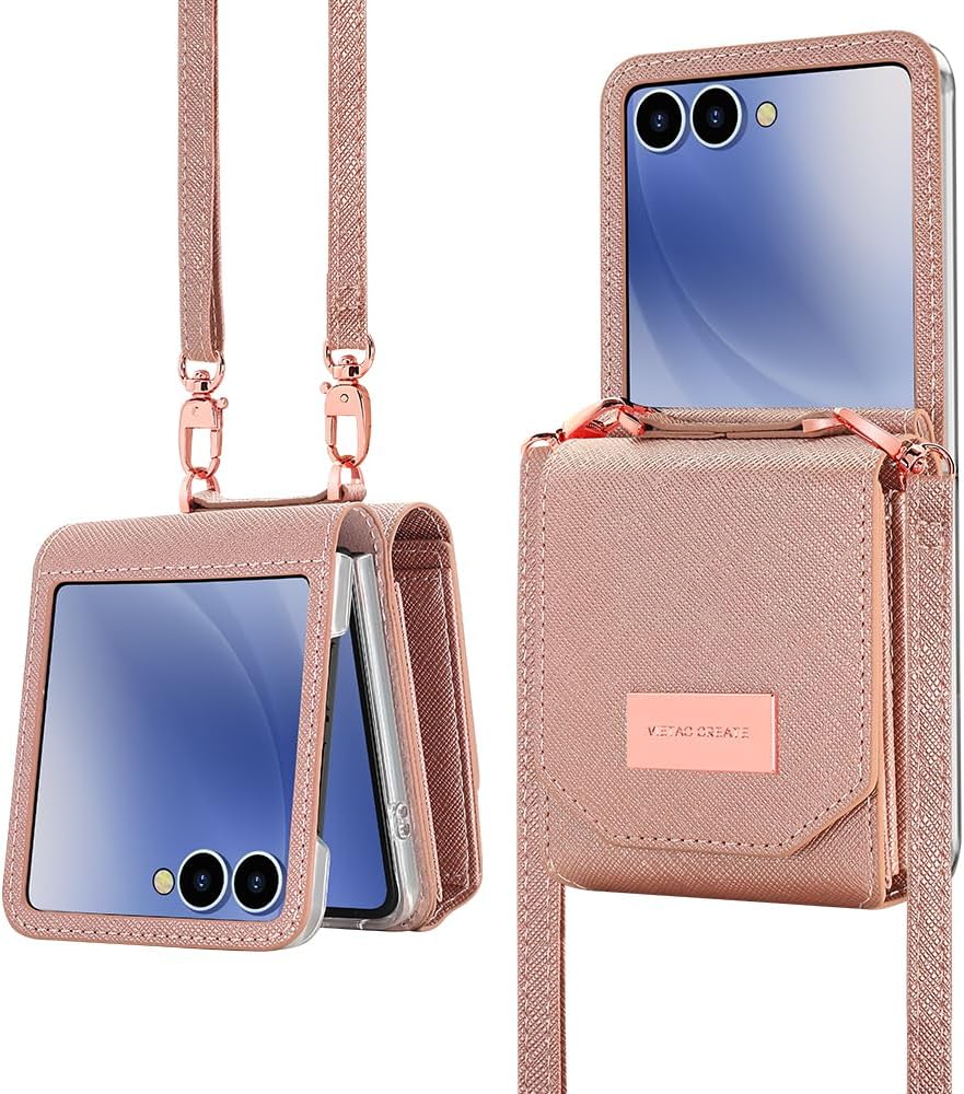 Samsung Galaxy Z Flip 7 Accordion Crossbody Wallet Case, Card Slots Large Capacity, Photo Window, Stylish and Versatile Accessory - Image 11